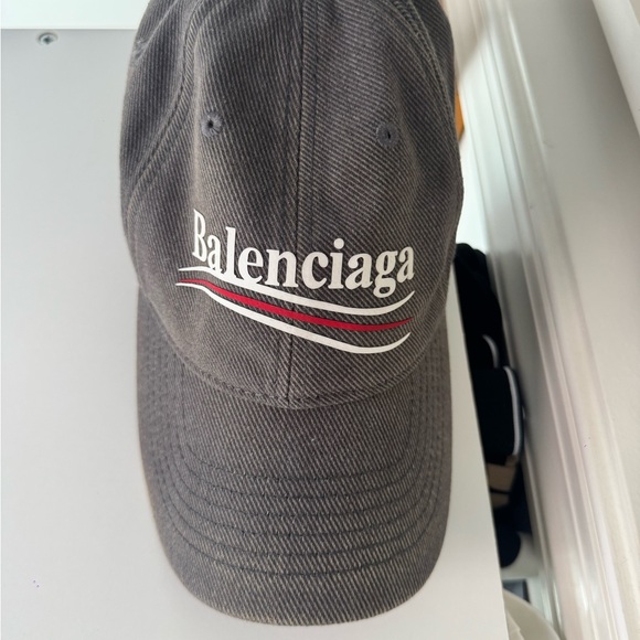 Balenciaga Charcoal Baseball Cap - Picture 2 of 4